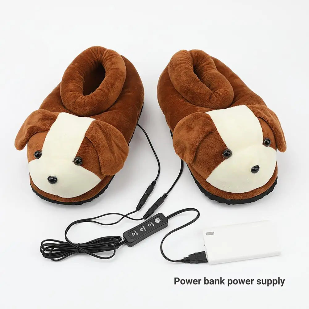 Cute Feet Warm Slippers USB Foot Warmer Shoes Computer PC Electric Heat Slipper for Home Travel Office voetverwarmers ShopOnlyDeal
