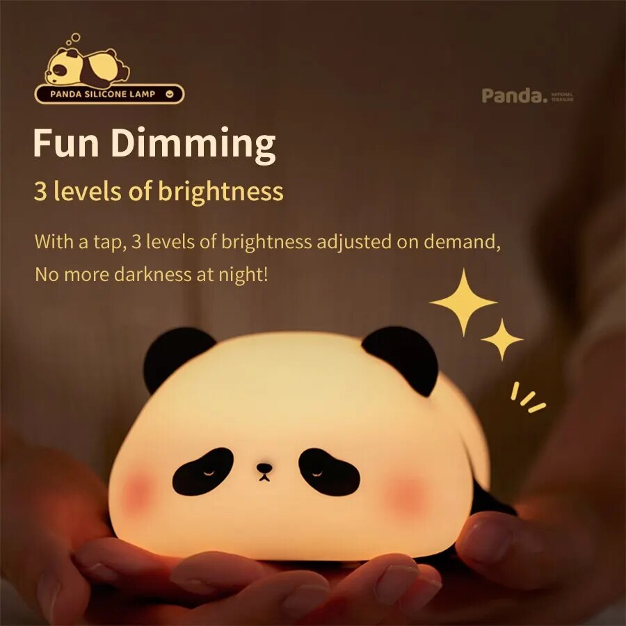 Christmas Gift Cute LED Night Light Touch Sensor Cartoon Kid's Nightlights Silicone Child Holiday Christmas Gift Bedside Lamp Bedroom Decor ShopOnlyDeal