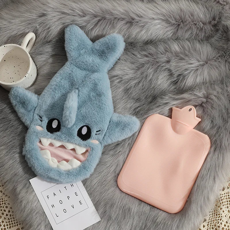 Cute New Plush Warm Hand Bag with Water Injection Hot Water Bag Thickened Explosion proof PVC Detachable Washable Warm Water Bag ShopOnlyDeal