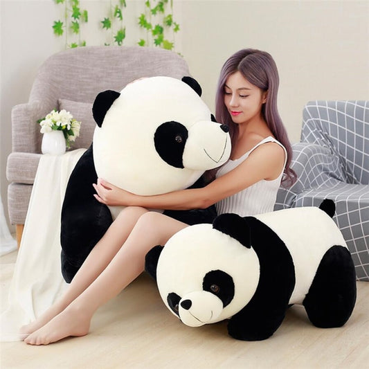 Cute Panda Big Giant Panda Bear Plush Stuffed Animal Doll Toy Pillow Cartoon Kawaii Dolls Girls Christmas Gifts AY Funny Store