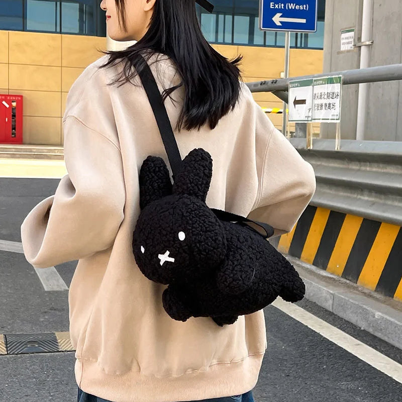 Kawaii Cute Rabbit Plush Bag Shoulder Bag Cartoon Bunny Doll Messenger Bag Anime Crossbody Bag Casual Fashion Handbag For Girls ShopOnlyDeal