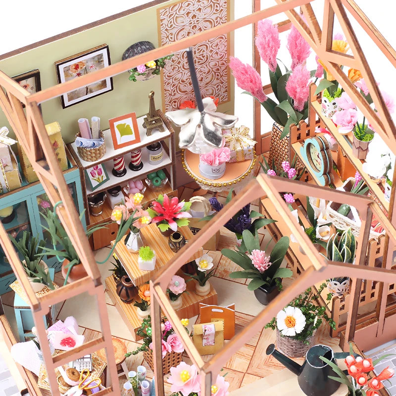 Miniature Greenhouse DIY Miniature Dollhouse Greenhouse Wooden Doll House Toys Gifts ShopOnlyDeal