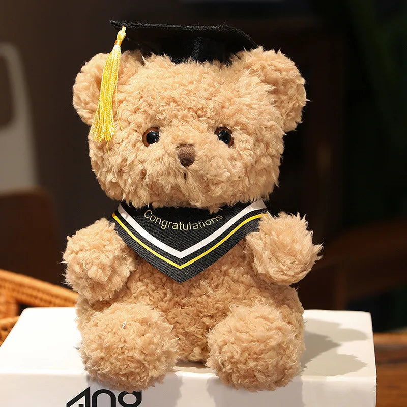 Doctor's Clothing Teddy Bear Doll Plush Toy: Charming Small Sitting Bear for Boys, Girls, and Students - Perfect Graduation Gift ShopOnlyDeal