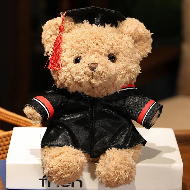 Doctor's Clothing Teddy Bear Doll Plush Toy: Charming Small Sitting Bear for Boys, Girls, and Students - Perfect Graduation Gift ShopOnlyDeal