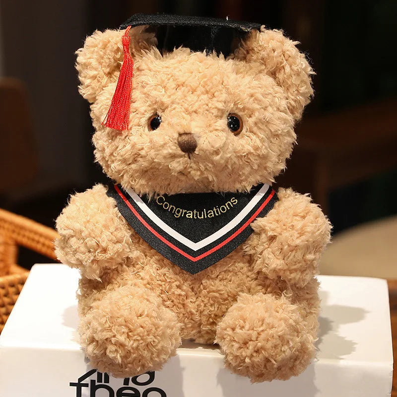 Doctor's Clothing Teddy Bear Doll Plush Toy: Charming Small Sitting Bear for Boys, Girls, and Students - Perfect Graduation Gift ShopOnlyDeal