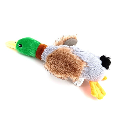 Dog Chew Toys - Cute Plush Duck Sound Toy, Stuffed Squeaky Animal, Squeak Dog Toy, Cleaning Tooth Dog Chew Rope Toys ShopOnlyDeal