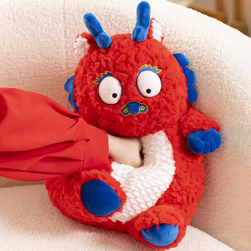 Dragon Plush Toy: Cute Stuffed Dragon Doll & Soft Plush Pillow - Ideal for Year of the Dragon Celebrations & Spring Festival Home Decor ShopOnlyDeal