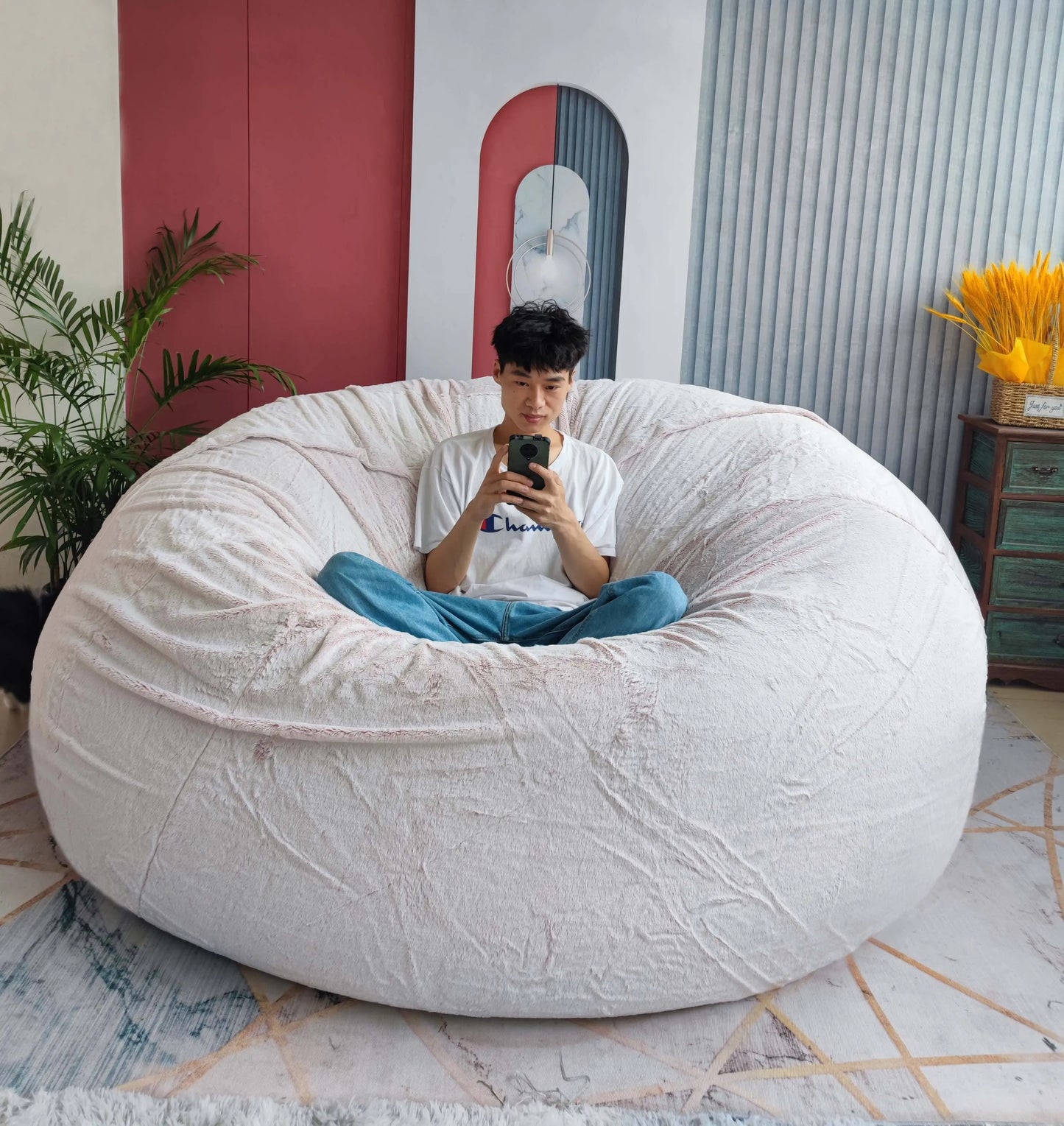 No Stuffed Giant Bean Bag Sofa Bed Pouf Big XXL Beanbag Chair Seat Puff Ottoman Couch Futon Relax Lounge Furniture ShopOnlyDeal