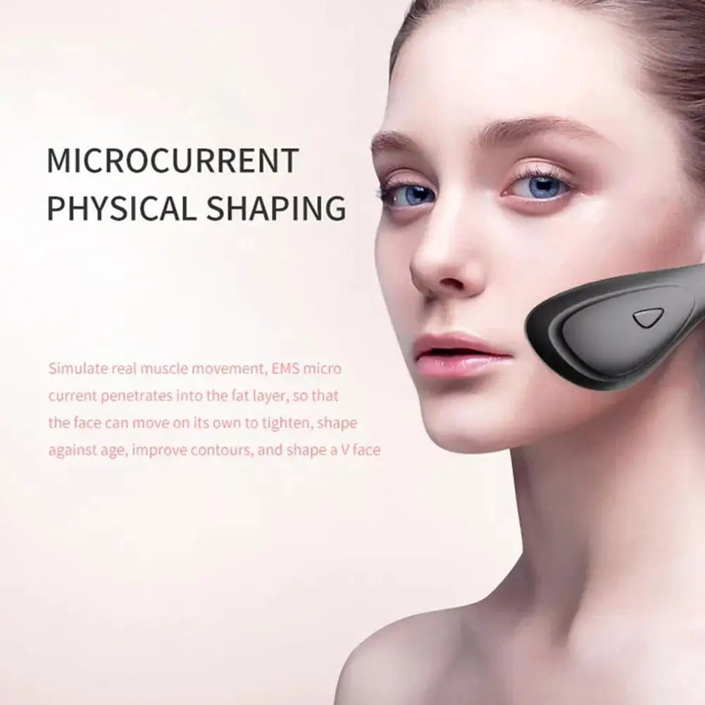 EMS Microcurrent Face Slimming Skincare Machine V-Face Lift Device V-Line Facial Lifting Wibratory Massager Double Chin Remover ShopOnlyDeal