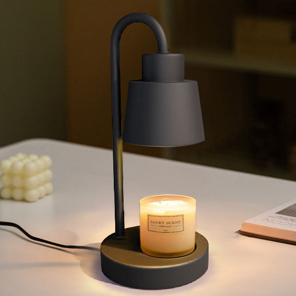 Candle Warmer Electric Candle Melting Table Lamp Retro Candle Heating Lamp Safe Candle Melt Warmer Light Dimming Switch for Bedroom Decoration Uptrends