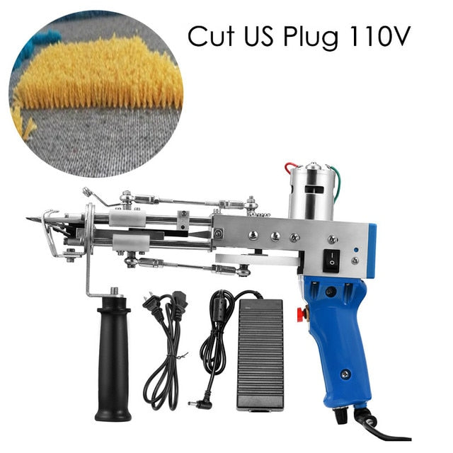 Electric Carpet Tufting Gun Hand Gun Carpet Weaving Flocking Machines Cut Pile Weaving Flocking Machines Loop Pile Cut Pile Rug ShopOnlyDeal