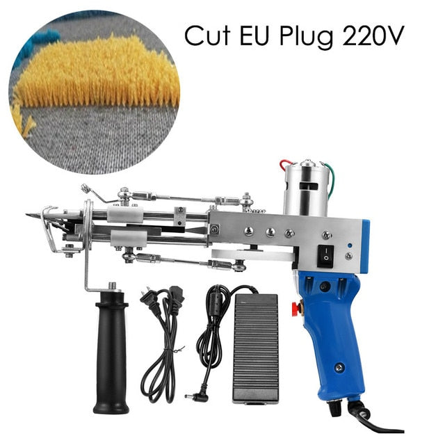 Electric Carpet Tufting Gun Hand Gun Carpet Weaving Flocking Machines Cut Pile Weaving Flocking Machines Loop Pile Cut Pile Rug ShopOnlyDeal