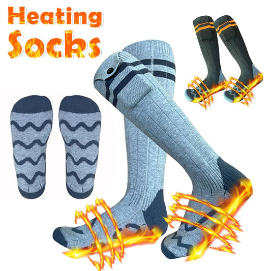 Electric Heating Socks Rechargeable Battery Winter Whole Foot Thermal Insulation Socks Men Women Outdoor Skiing Motorcycle ShopOnlyDeal