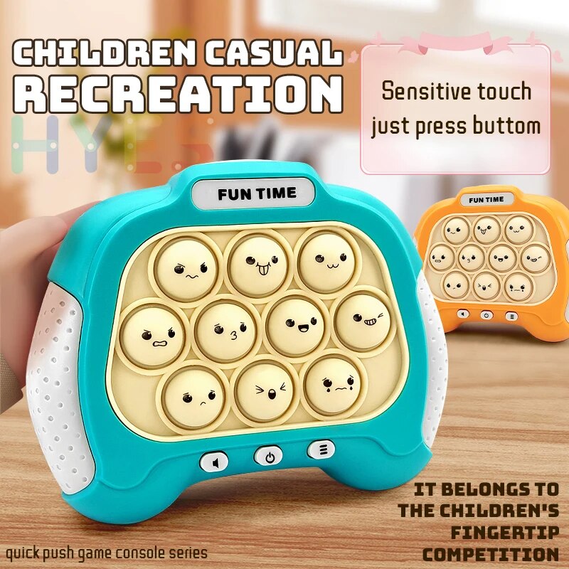 Emoji Themed Quick Pop Push Game Machine Kids Cute Expression Speed Push Fidget Relieve Stress Toys Gifts For Children Adult Boys Girls ShopOnlyDeal