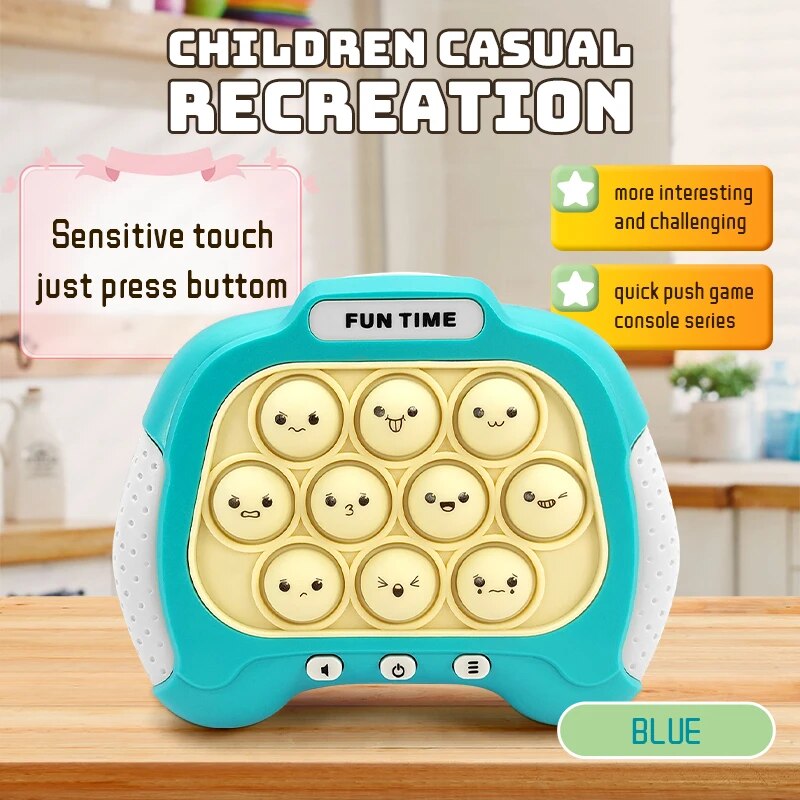 Emoji Themed Quick Pop Push Game Machine Kids Cute Expression Speed Push Fidget Relieve Stress Toys Gifts For Children Adult Boys Girls ShopOnlyDeal