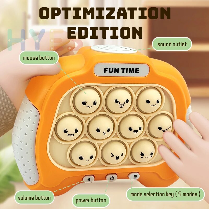 Emoji Themed Quick Pop Push Game Machine Kids Cute Expression Speed Push Fidget Relieve Stress Toys Gifts For Children Adult Boys Girls ShopOnlyDeal