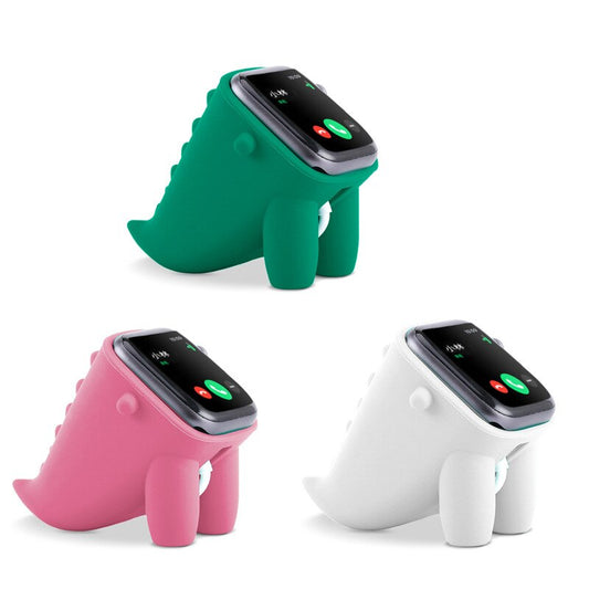 Fashion Cartoon Silicone Watch Stand for Apple Watch 1 2 3 4 5 High Quality Watch Base Stand for Apple Universal Watch cornflower Store