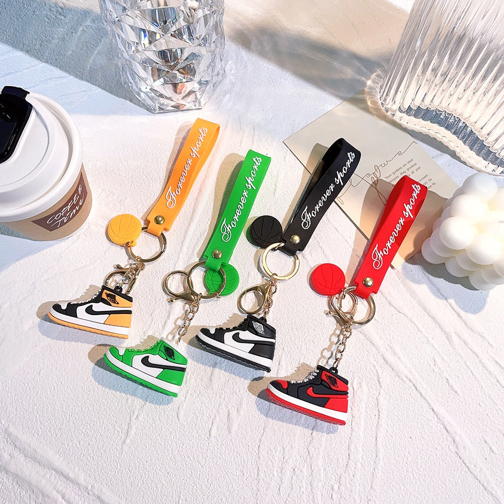 Sneaker Keychain Mini Model Basketball Sneakerhead Shoes Keychain Car Keyring Pendant Men Bag Charm Ornaments Gift Craft ShopOnlyDeal