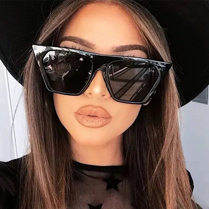 Luxury Brand Fashion Square Style Sunglasses Woman Sun Glasses Female Big Frame Classic Retro Outdoor Travel Lentes De Sol Mujer ShopOnlyDeal