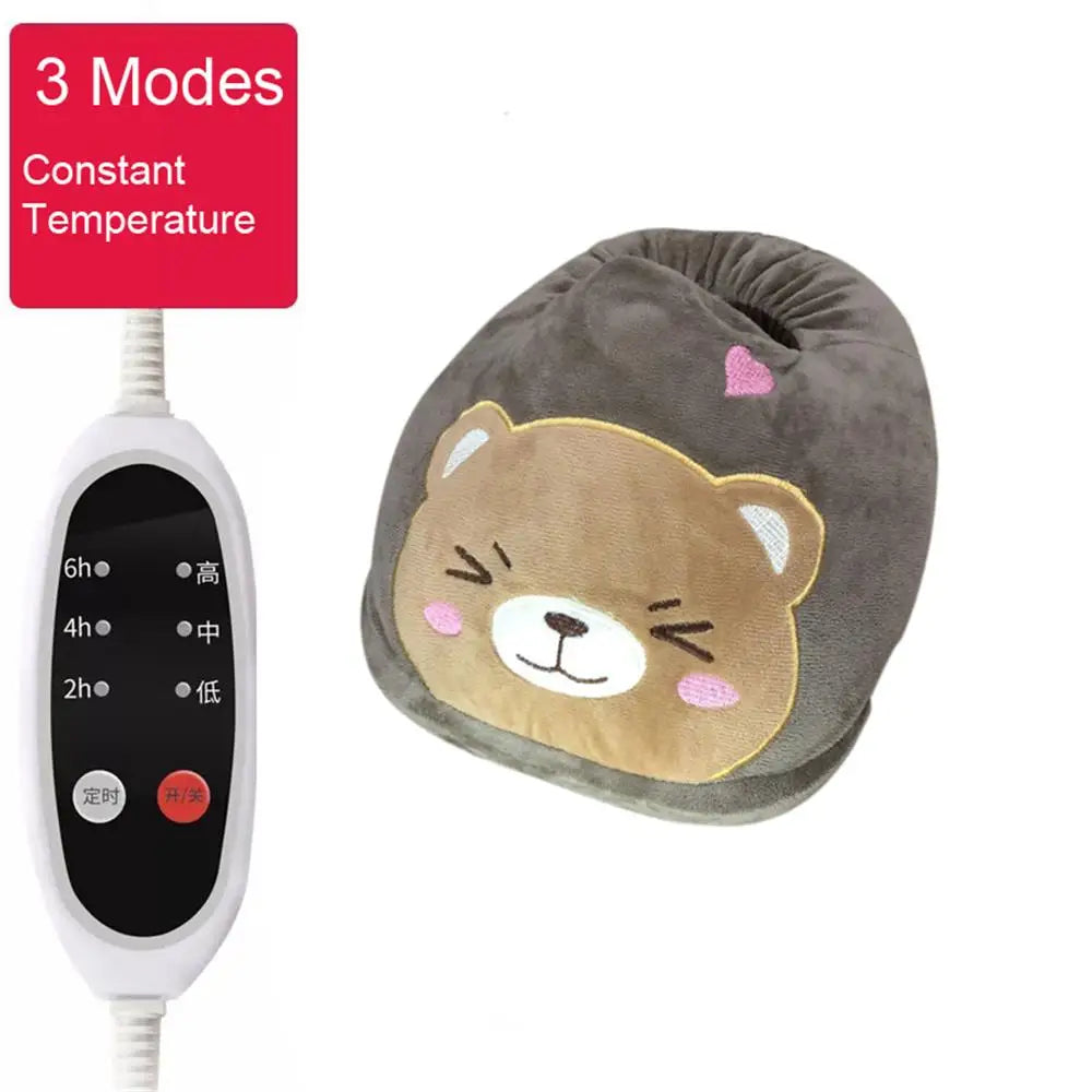 Cute Foot Warmer 3 Modes Timing Constant Temperature Power Saving Safe Electric Warm Heating Pad Electric Washable USB Winter Heater ShopOnlyDeal