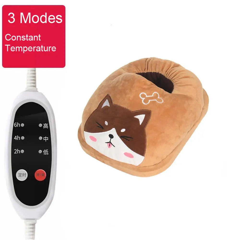 Cute Foot Warmer 3 Modes Timing Constant Temperature Power Saving Safe Electric Warm Heating Pad Electric Washable USB Winter Heater ShopOnlyDeal