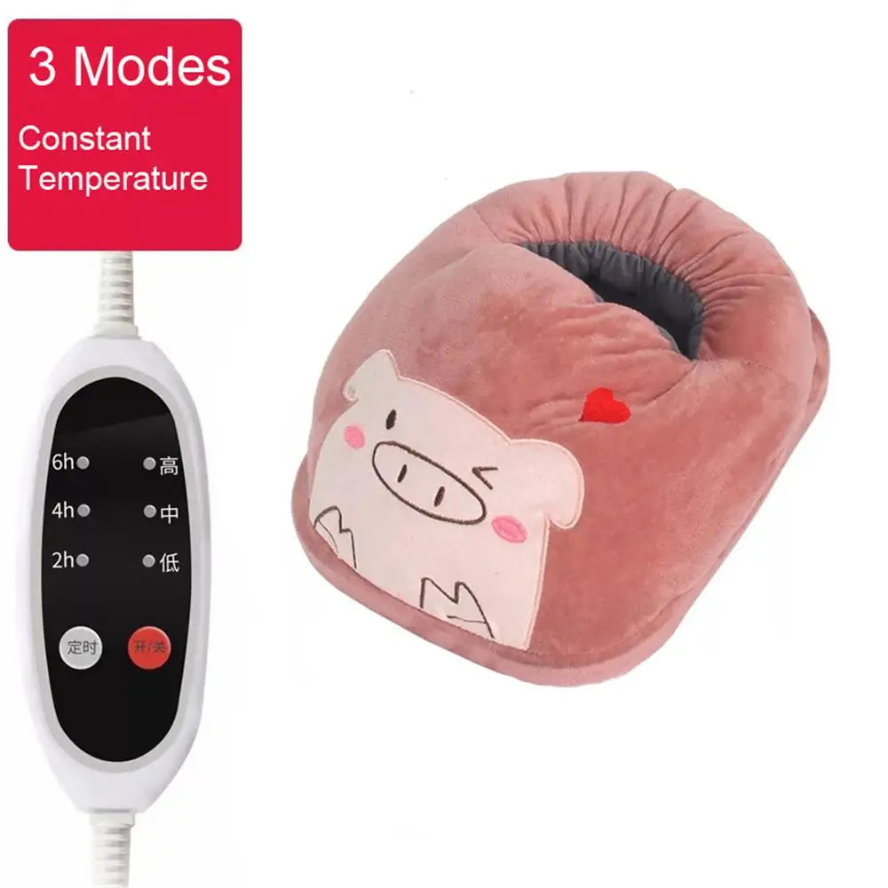 Cute Foot Warmer 3 Modes Timing Constant Temperature Power Saving Safe Electric Warm Heating Pad Electric Washable USB Winter Heater ShopOnlyDeal