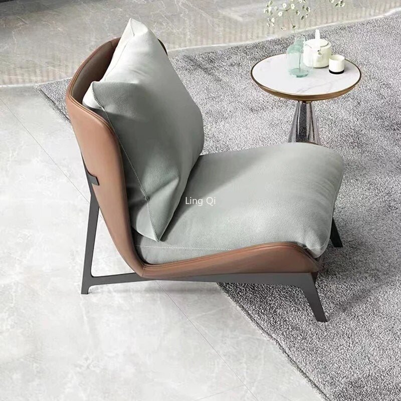 Comfy Luxury Footrest Modern Living Room Chair Waiting Single Lazy Protection Designer Chairs Unique Free Shipping Para Sala Home Furniture ShopOnlyDeal