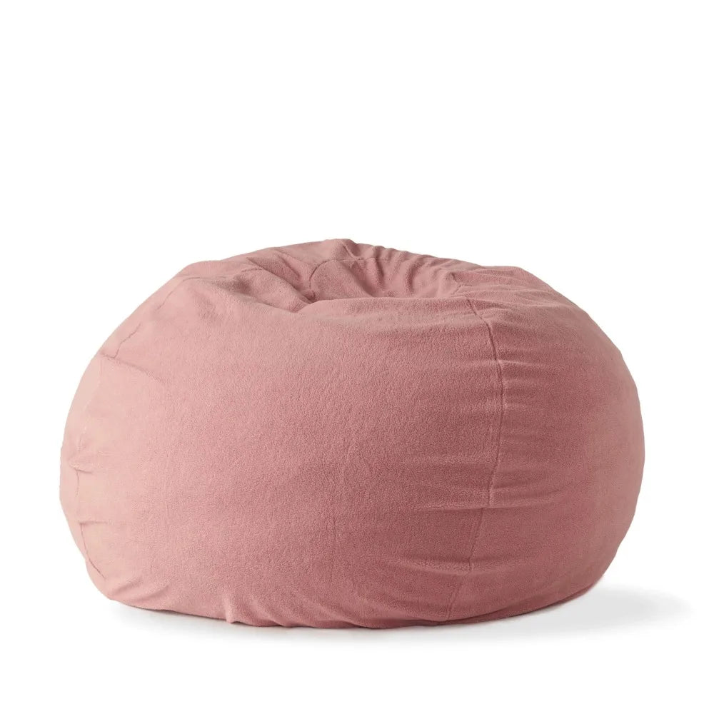 Sofas Living Room Furniture Lavender Pink Bean Bag Sofa Chair Faux Shearling 3 Ft. Bean Bag Beanbag Rooms the Bags RUO WU Home Department Store