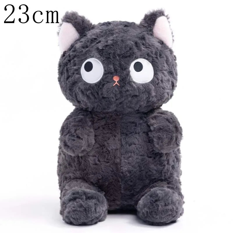 Funny Three Poses Fat Black Cat Plush: Lifelike Stuffed Animal Toy for Children - Perfect Xmas and Birthday Gift for Boys and Girls ShopOnlyDeal