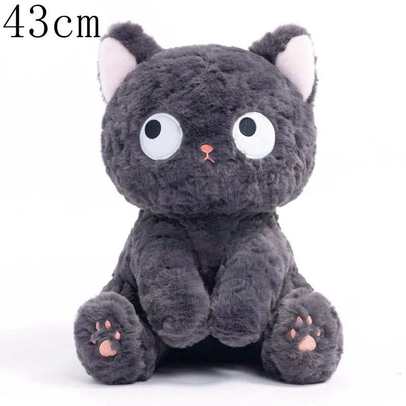 Funny Three Poses Fat Black Cat Plush: Lifelike Stuffed Animal Toy for Children - Perfect Xmas and Birthday Gift for Boys and Girls ShopOnlyDeal