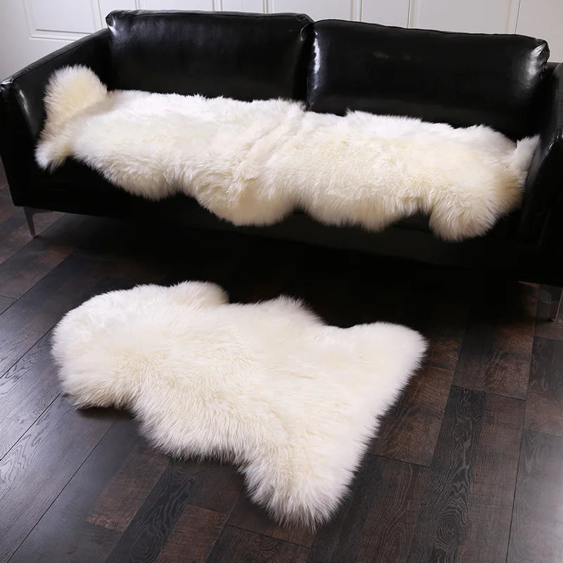 Fur Faux Sheepskin Soft Carpet Washable Seat Mats For Floor Fluffy Rugs Hairy Warm For Living Room Bedroom Chairs Sofas Cover ShopOnlyDeal