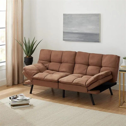 Futons Sofa Foam Futon,Living Room Furniture,Sofa,Bed,Sleeper Sofa,Loveseat, Couches,Leather,Compact,Apartment, Dorm,Living ShopOnlyDeal