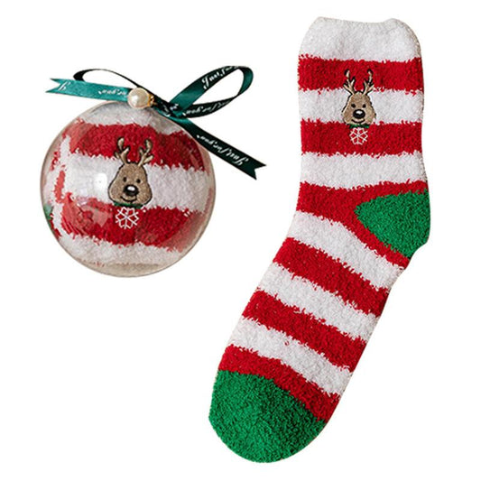 Fuzzy Christmas Gift Socks Cute Coral Fleece Warm Cozy Socks Warm Thick Soft Slipper Socks Women Socks Winter Gifts Packed In A ShopOnlyDeal