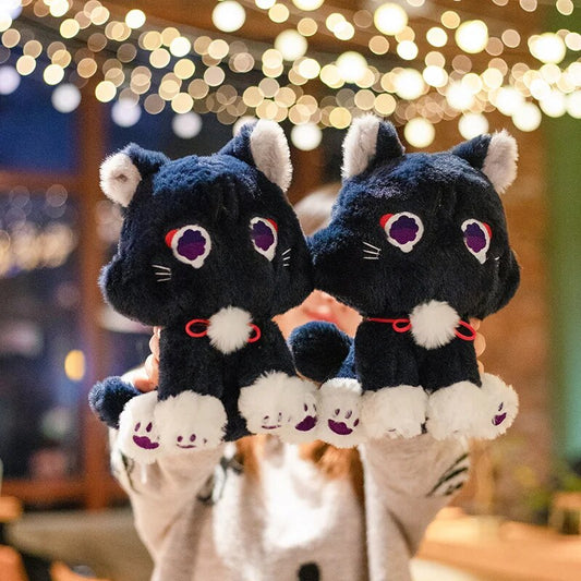 Genshin Game Anime Figure Doll Fluffy Cat Plushie Toy Impact Wanderer Pet Scaramouche Cat Toy Cosplay Mascot Doll Gift For Kids ShopOnlyDeal