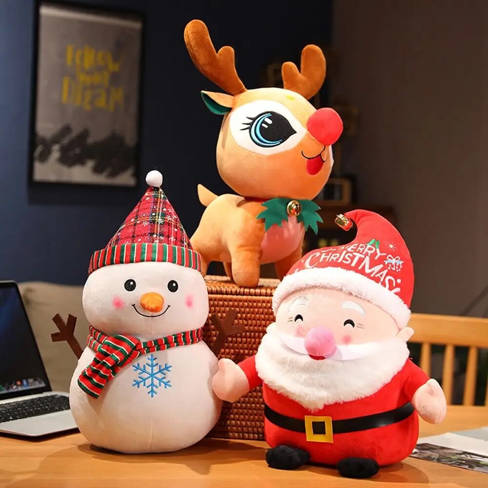 Christmas Gift Animal Dolls Children Kids Toy Soft Ornaments New Year Stuffed Animal Stuffed Dolls Christmas Plush Toy Toys Dolls ShopOnlyDeal