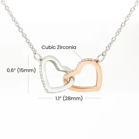 To My Granddaughter Girls Elegant Double Heart Pendant Necklace Decorative Accessories Birthday Graduation Gift in Box To My Beautiful Granddaughter ShopOnlyDeal