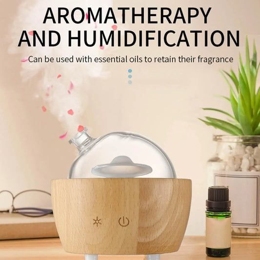 Glass Essential Oil Diffuser Humidifier Sprayer Portable Home Bedroom Large Room Fragrance Perfumes Diffuser for Yoga Office ShopOnlyDeal