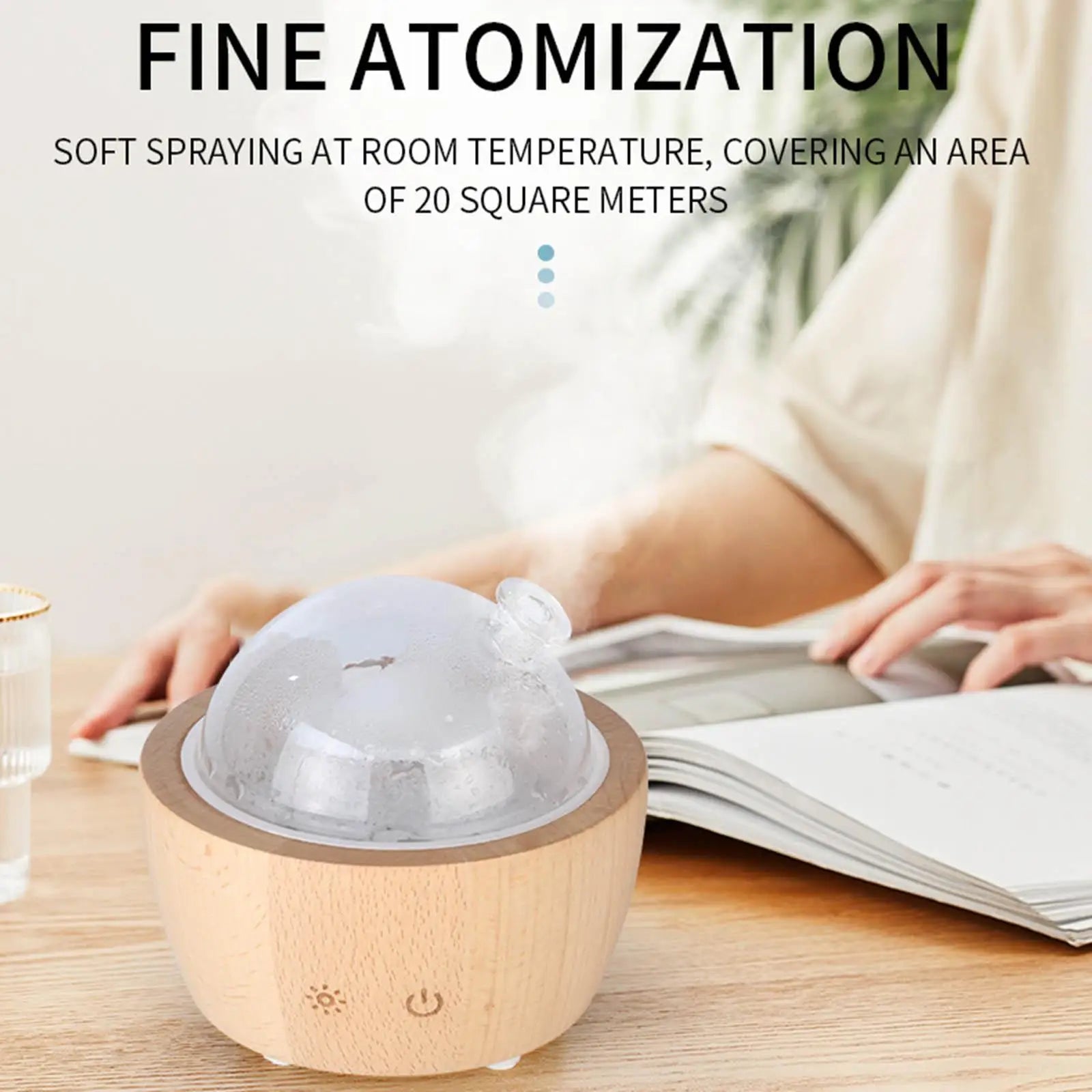 Glass Essential Oil Diffuser Humidifier Sprayer Portable Home Bedroom Large Room Fragrance Perfumes Diffuser for Yoga Office ShopOnlyDeal