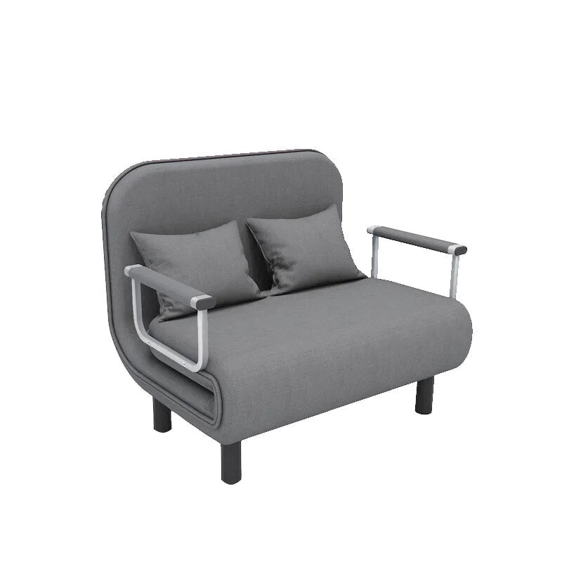 Comfortable Grey Simple Folding Sofa Bed Apartment Small Family Simple Reclining Chair Single Folding Sofa Bed  mobilier  loveseat sofa ShopOnlyDeal