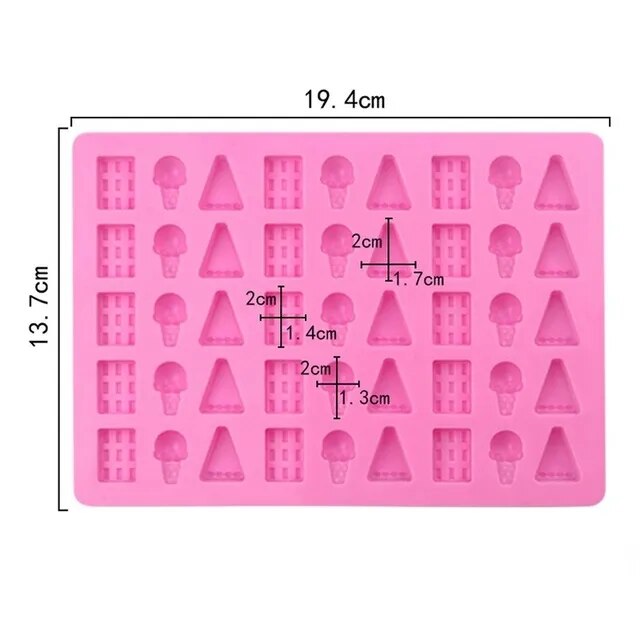 Gummy Bear Mold Silicone Chocolate Mold with Dropper DIY Dinosaur/Bear/Heart and Mini Donuts Valentine's Day Party Baking Mold ShopOnlyDeal