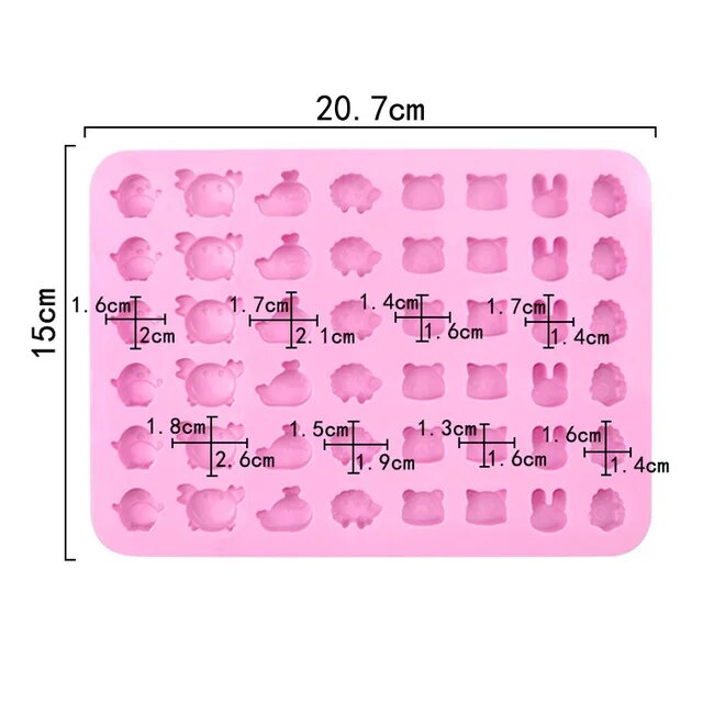 Gummy Bear Mold Silicone Chocolate Mold with Dropper DIY Dinosaur/Bear/Heart and Mini Donuts Valentine's Day Party Baking Mold ShopOnlyDeal