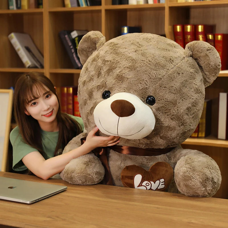 High-Quality Teddy Bear With Love - Stuffed Animals Plush Toys, Doll Pillow for Kids, Lovers, Birthday, Baby Gift ShopOnlyDeal