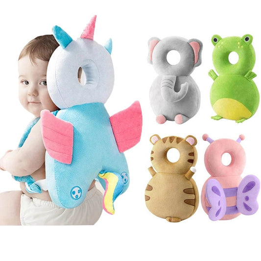 Newborn Headrest Security Pillows Backpack Toddler Baby Head Fall Protection Pad Cushion Cartoon Soft Security Pillows Backpack ShopOnlyDeal