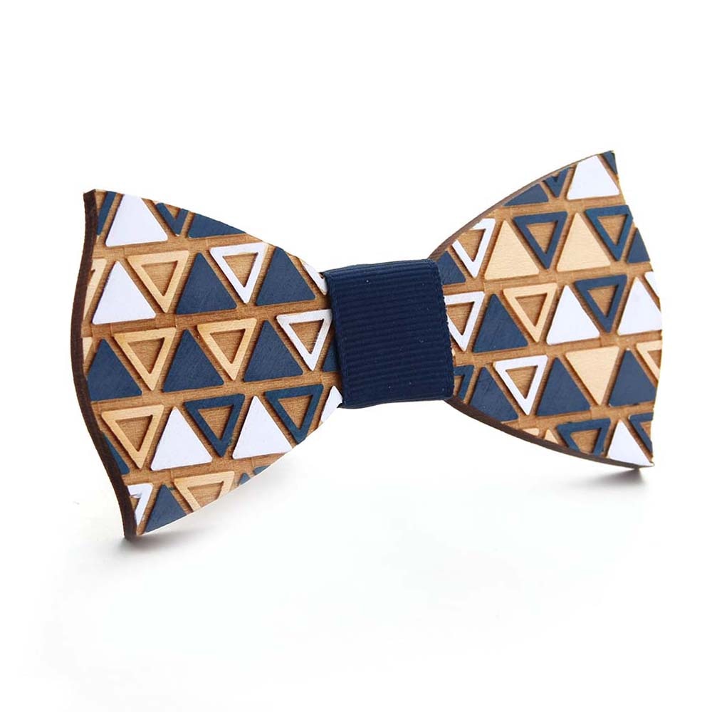 Wooden Puzzle Bowtie Jigsaw Gentleman Bow Ties Handmade Color Pattern Tie Party Bow Ties Butterfly Wooden Unique Tie for Man ShopOnlyDeal