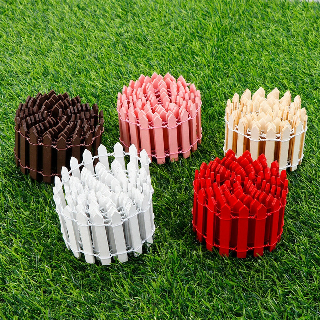 Mini Small Fence Barrier Wooden Craft Fence DIY Garden Kit Plant Flower Potted Landscape Decor Accessories Miniature Terrarium ShopOnlyDeal