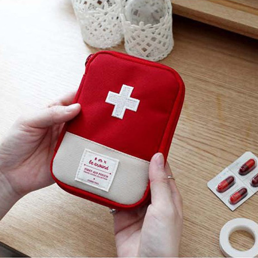 Cute Mini Portable Medicine Bag First Aid Kit Medical Emergency Kits Organizer Outdoor Household Medicine Pill Storage Bag ShopOnlyDeal