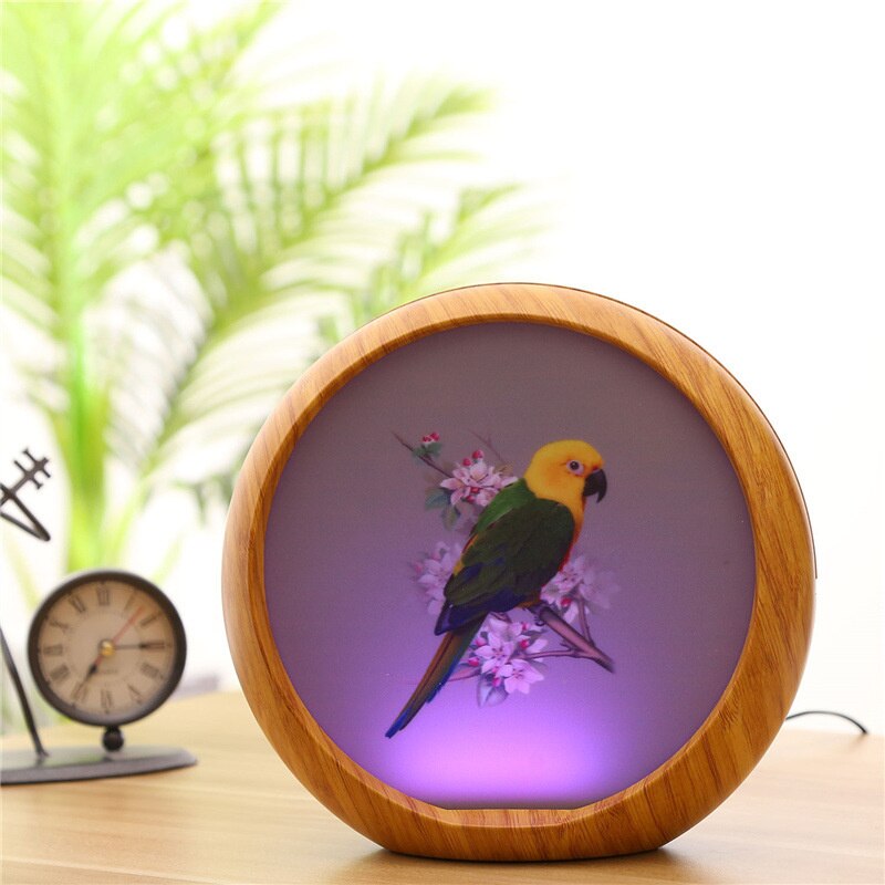 Zen Oil Diffuser Air Humidifier 7 Color Changing LED Lamp Cute Parrot Ultrasonic Cool Mist Aroma Diffuser 150ML.BPA Free Essential ShopOnlyDeal