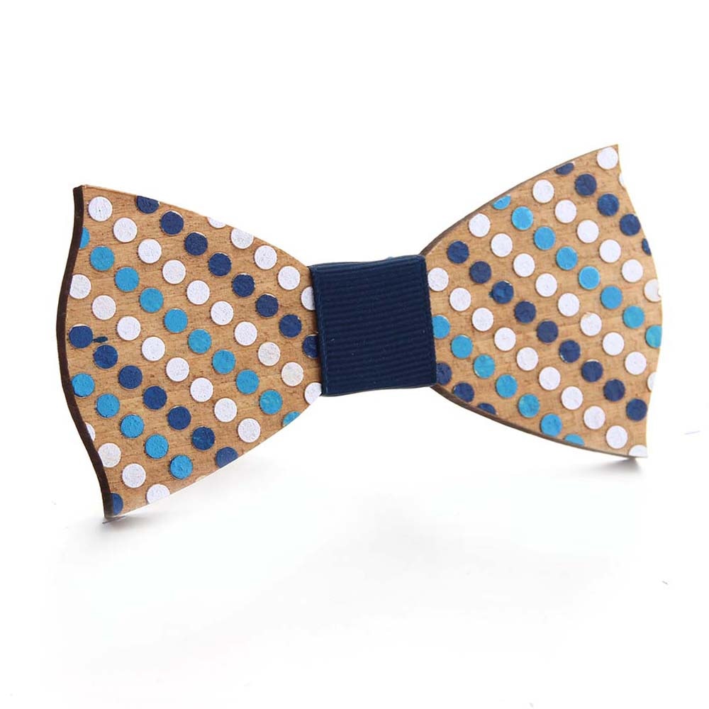 Wooden Puzzle Bowtie Jigsaw Gentleman Bow Ties Handmade Color Pattern Tie Party Bow Ties Butterfly Wooden Unique Tie for Man ShopOnlyDeal