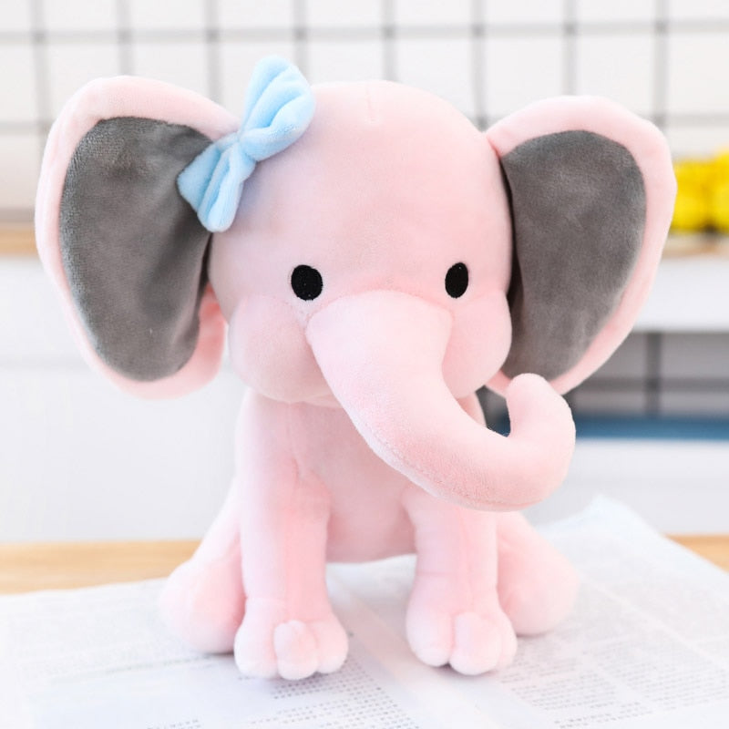 Elephant Plush Toys Baby Room Decorative Stuffed Dolls for Slepping 25cm Kawaii Animal Child Kids Plushiies Toy Pink Grey Doll ShopOnlyDeal