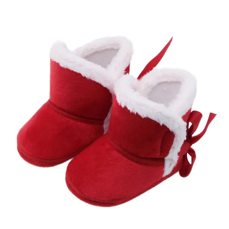 Autumn Winter Warm Newborn Boots - 1 Year Baby Girls and Boys Shoes, Toddler Soft Sole Fur Snow Boots for 0-18M ShopOnlyDeal